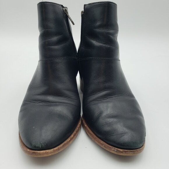 Madewell The Rosie Ankle Boots 8 Womens Booties Zip Up Black - Picture 4 of 15
